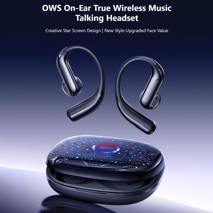 REMAX OWS-12 Ear-hook Air Bone Conduction Bluetooth Wireless Earphones - Black