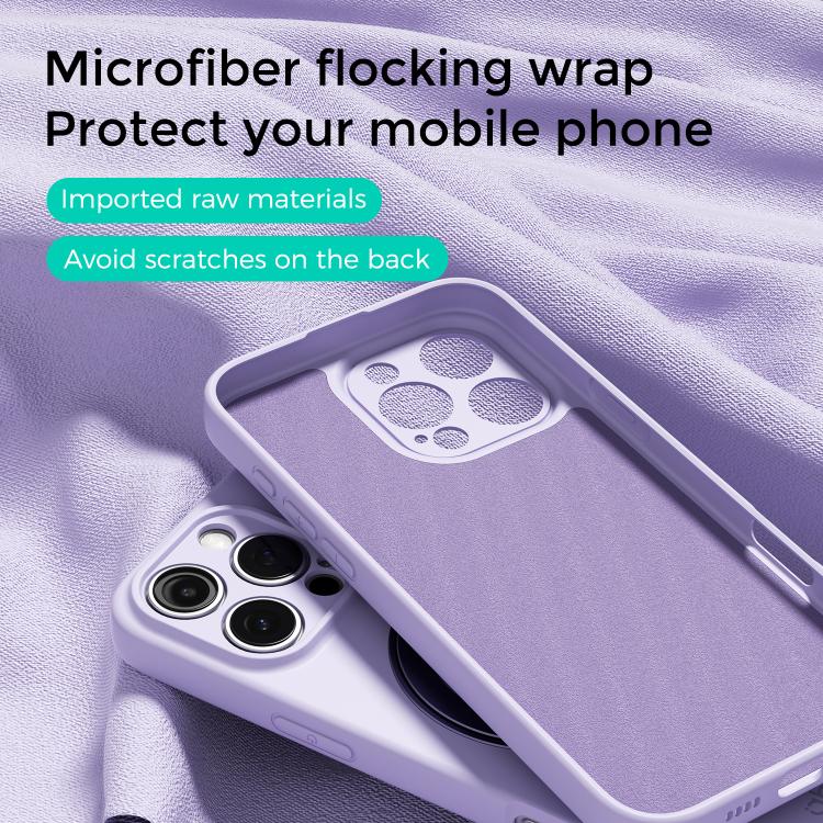 For iPhone 16 ABEEL Skin-friendly Feel Magnetic Liquid Silicone Phone Case with Holder