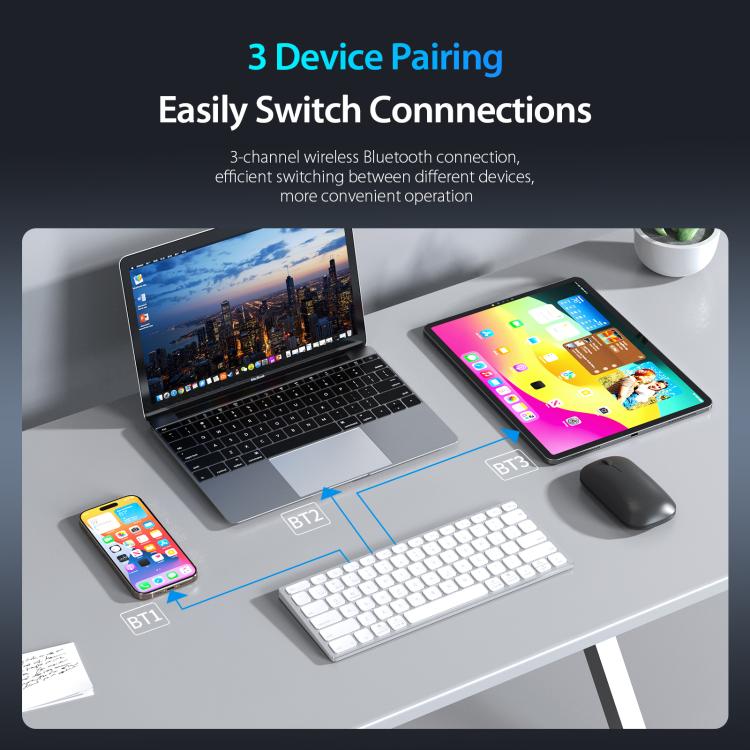 DUX DUCIS LK mini Series Universal Aluminum Alloy Wireless Keyboard