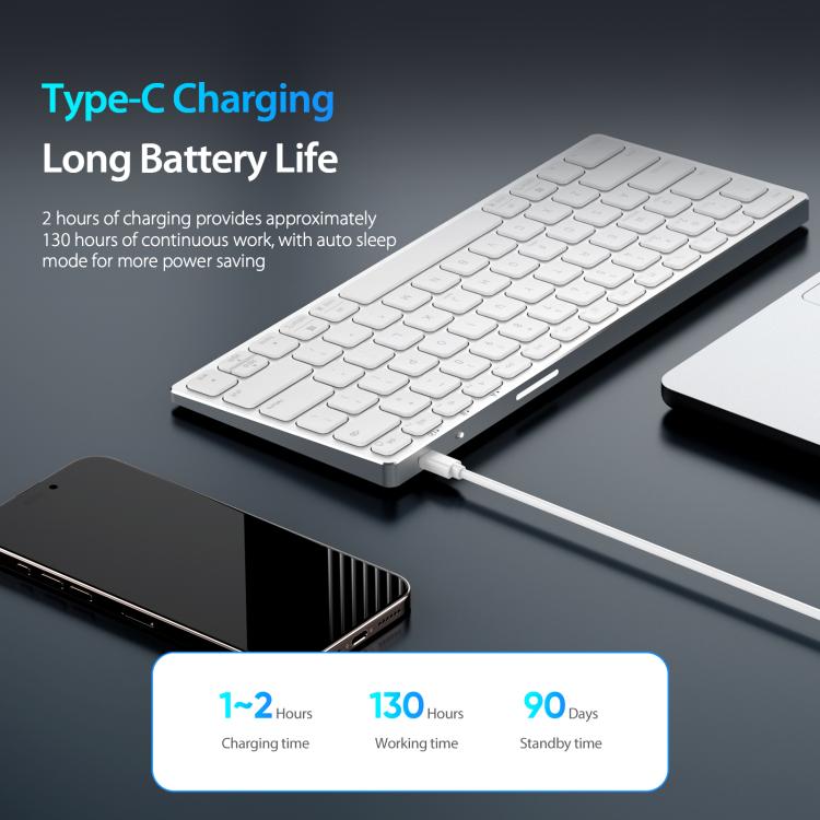 DUX DUCIS LK mini Series Universal Aluminum Alloy Wireless Keyboard