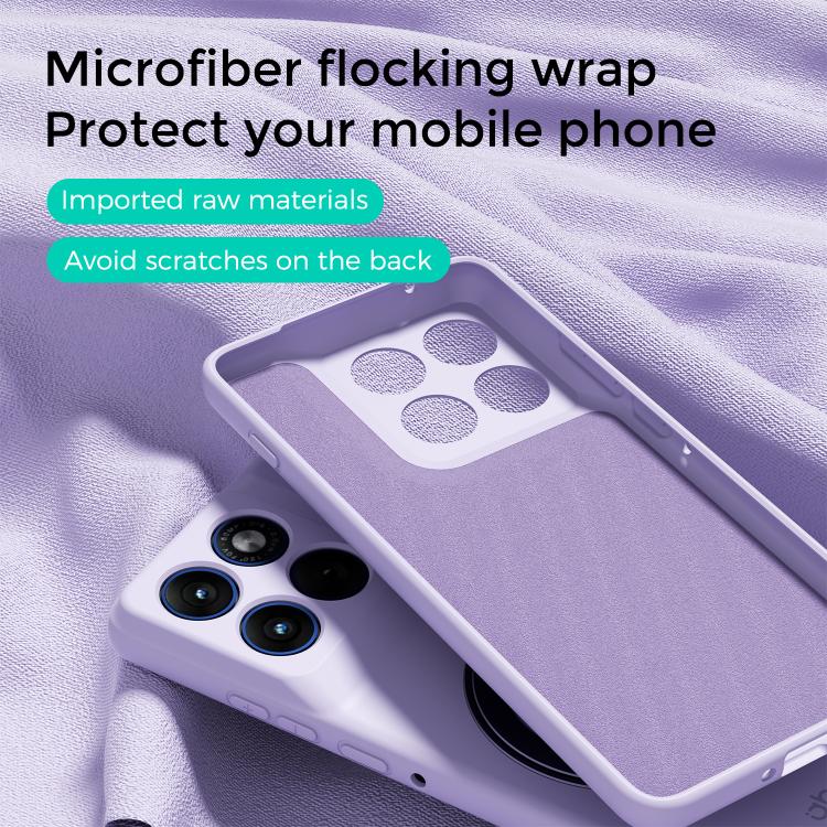 For Motorola Edge 60 / 60s ABEEL Skin-friendly Feel Magnetic Liquid Silicone Phone Case with Holder