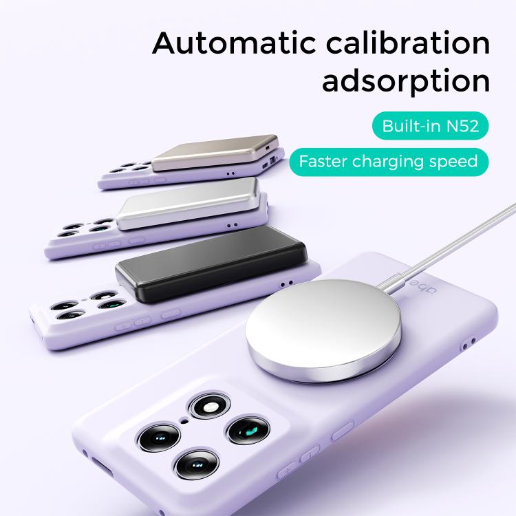 For Motorola Moto X70 Air Pro 5G ABEEL Skin-friendly Feel Magnetic Liquid Silicone Phone Case with Holder