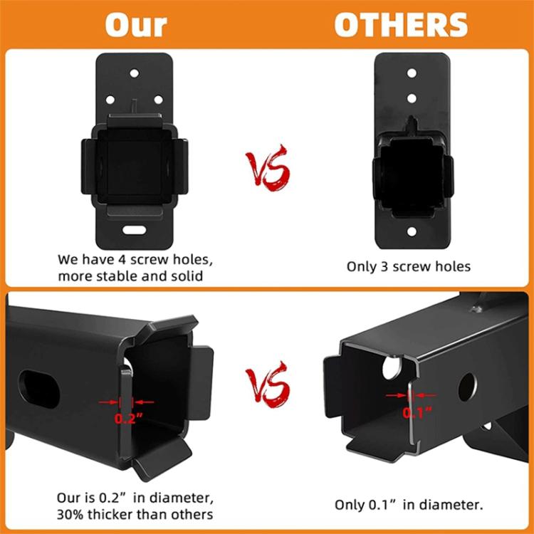Heavy Duty Wall Mounted Bicycle Bracket T-shaped Metal Storage Rack Connecting Device - Black