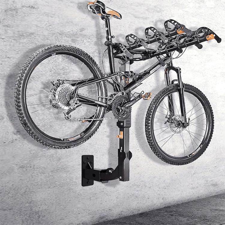 Heavy Duty Wall Mounted Bicycle Bracket T-shaped Metal Storage Rack Connecting Device - Black