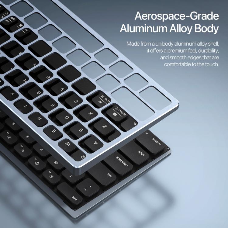 DUX DUCIS LK Pro Series Universal Dual-Mode Aluminum Alloy Wireless Keyboard With Touch Digital Panel