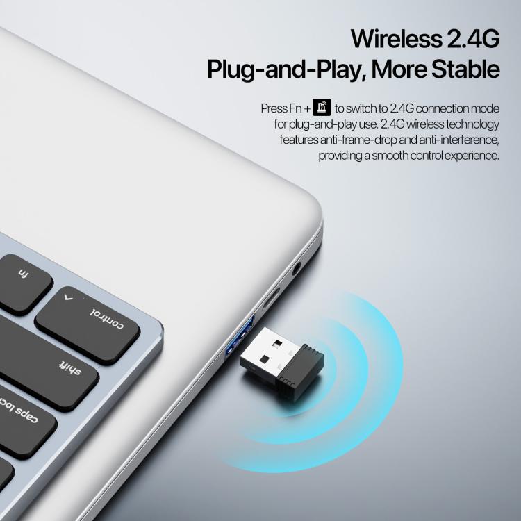 DUX DUCIS LK Pro Series Universal Dual-Mode Aluminum Alloy Wireless Keyboard With Touch Digital Panel