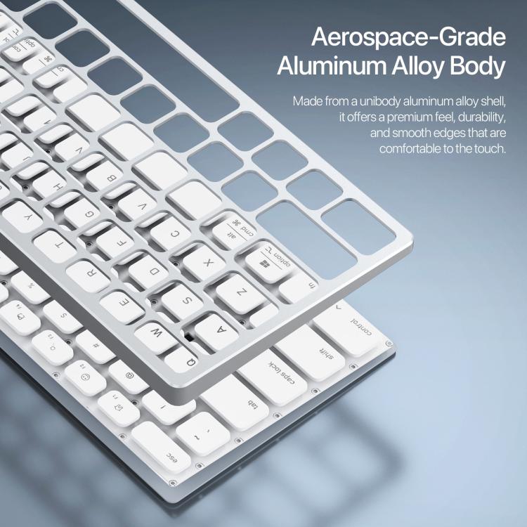 DUX DUCIS LK Pro Series Universal Dual-Mode Aluminum Alloy Wireless Keyboard With Touch Digital Panel
