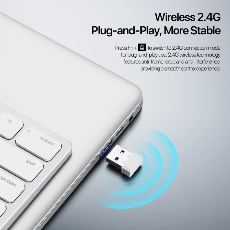 DUX DUCIS LK Pro Series Universal Dual-Mode Aluminum Alloy Wireless Keyboard With Touch Digital Panel