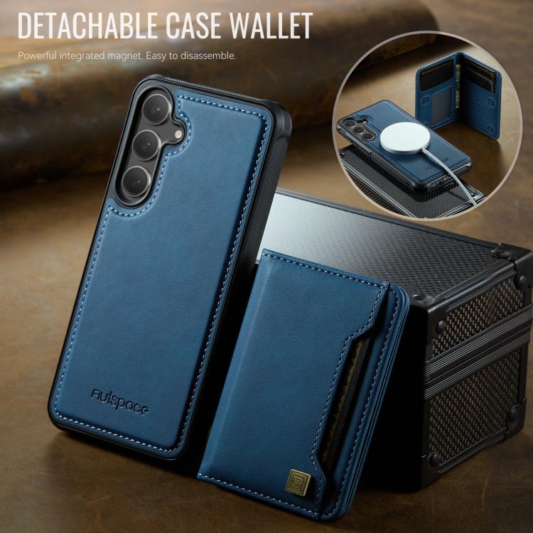 For Samsung Galaxy S26 5G AutSpace A13 MagSafe Magnetic RFID Flip Card Bag Phone Case