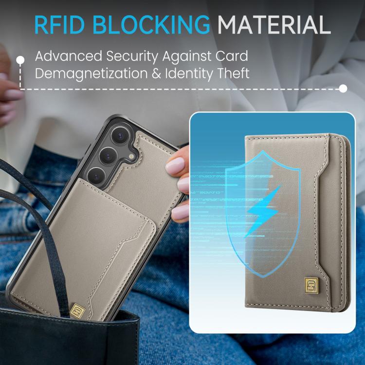 For Samsung Galaxy S26 5G AutSpace A13 MagSafe Magnetic RFID Flip Card Bag Phone Case