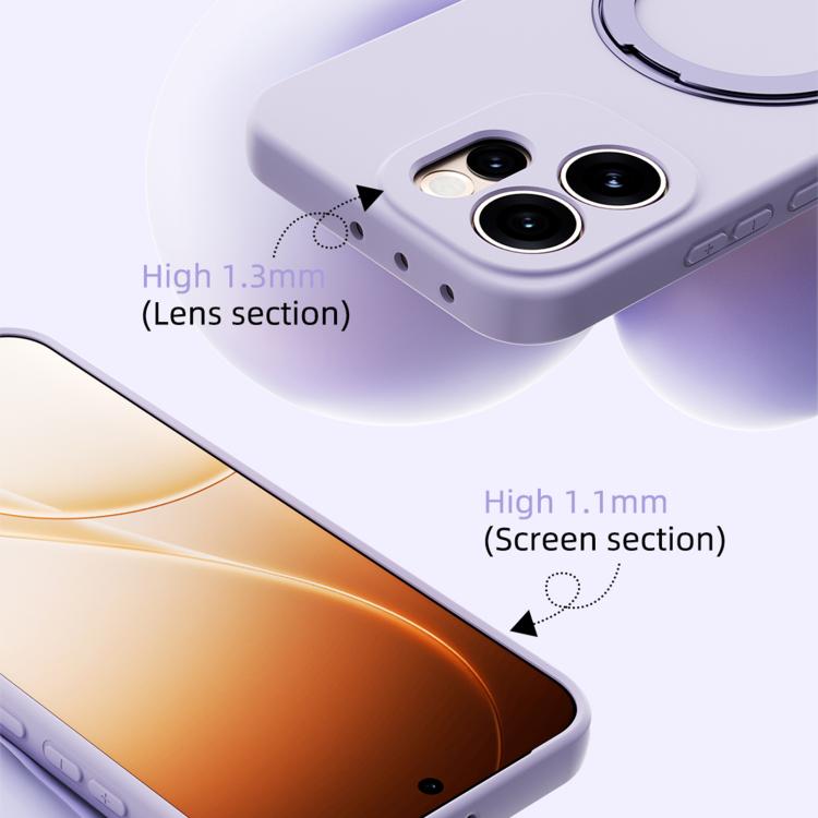 For OPPO Reno15 F 5G Global ABEEL Skin-friendly Feel Magnetic Liquid Silicone Phone Case with Holder