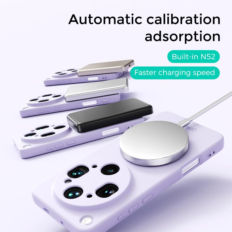 For OPPO Find X9 Ultra 5G ABEEL Skin-friendly Feel Magnetic Liquid Silicone Phone Case with Holder