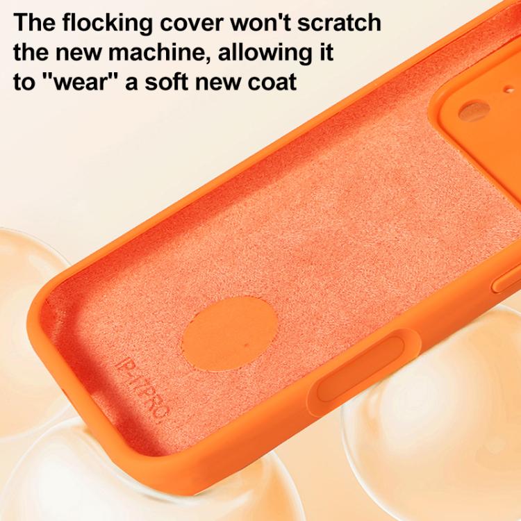 For iPhone 17 Pro Max Liquid Silicone MagSafe Holder Phone Case