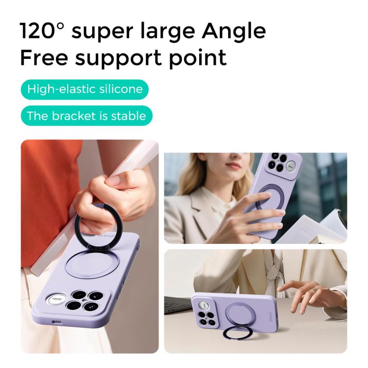 For Redmi K90 Pro Max ABEEL Skin-friendly Feel Magnetic Liquid Silicone Phone Case with Holder