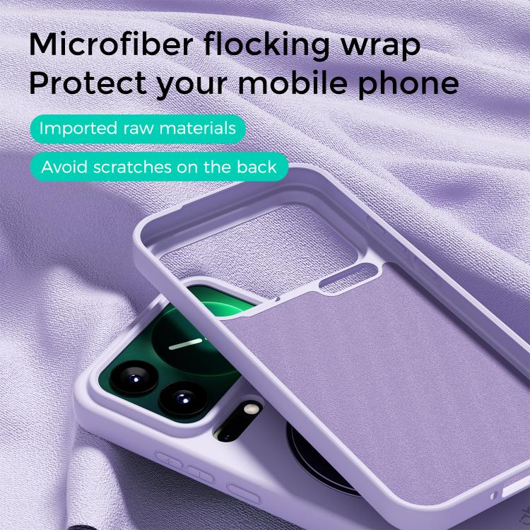 For Xiaomi 17 Pro ABEEL Skin-friendly Feel Magnetic Liquid Silicone Phone Case with Holder