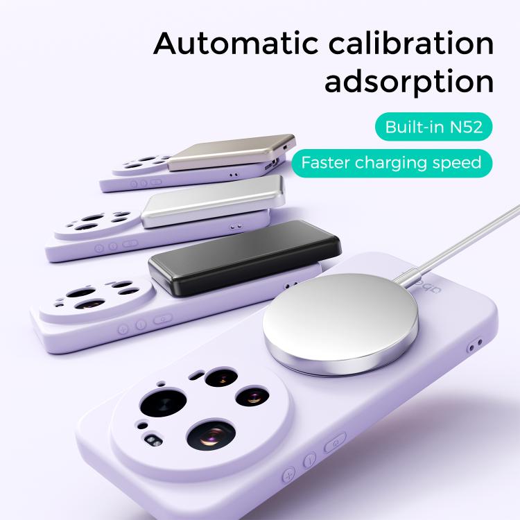 For Xiaomi 17 Ultra ABEEL Skin-friendly Feel Magnetic Liquid Silicone Phone Case with Holder