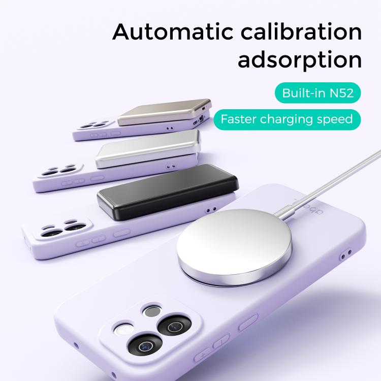For OnePlus 13T ABEEL Skin-friendly Feel Magnetic Liquid Silicone Phone Case with Holder