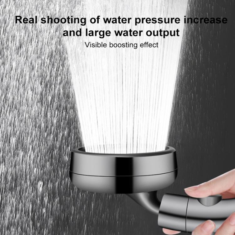 Adjustable Dua Use Overhead Handheld Pressurized Shower Head - Metal Gray