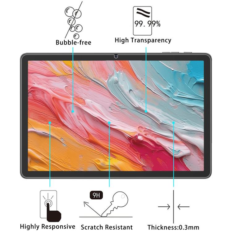 For Winsing Tablet 11 inch 9H 0.3mm Explosion-proof Tempered Glass Film