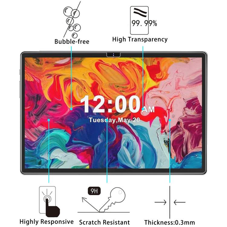 For FiryMid G99 13.4 inch 2pcs 9H 0.3mm Explosion-proof Tempered Glass Film