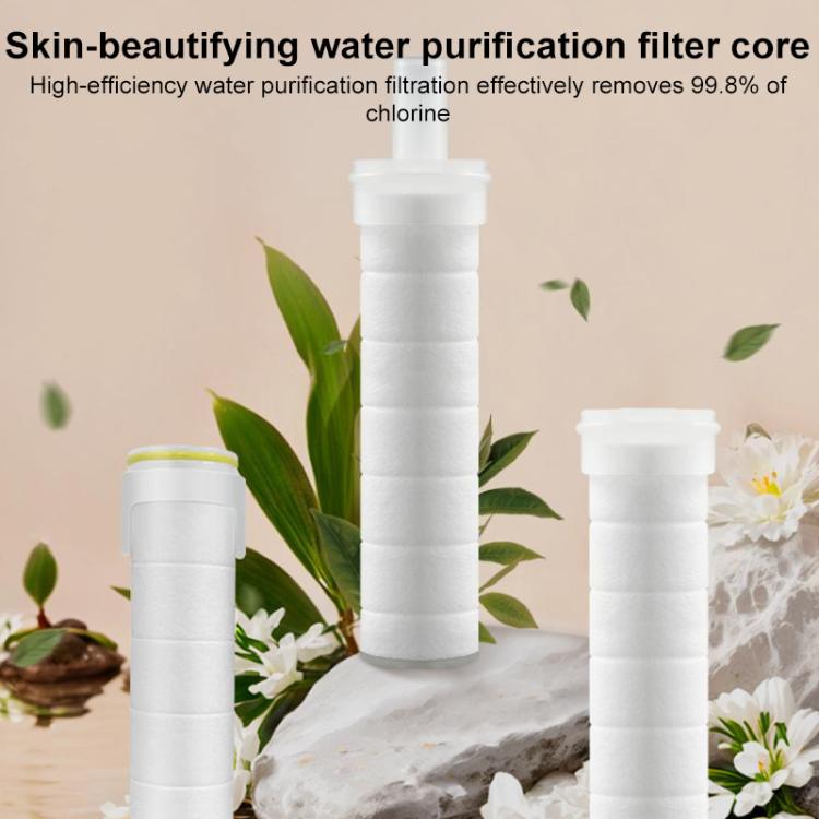 5pcs/Set Shower Head PP Cotton Skin Beautifying Water Filter Cartridge, Style Size:16.5 x 2.6cm