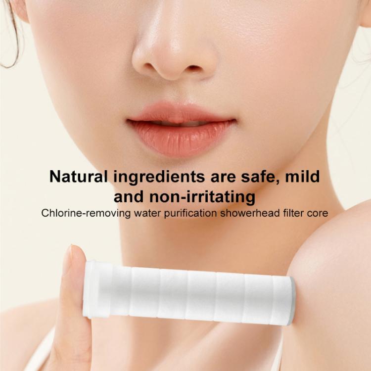 5pcs/Set Shower Head PP Cotton Skin Beautifying Water Filter Cartridge, Style Size:16.5 x 2.6cm