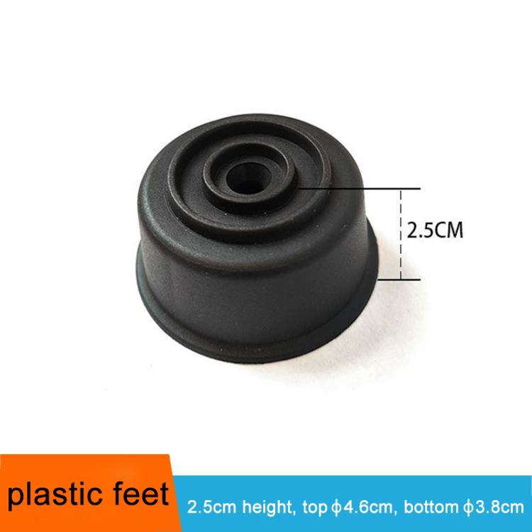10pcs/Pack Furniture Plastic Support Feet Bed Frame Crossbeam Support Brackets, Size Height:2.5cm - Black