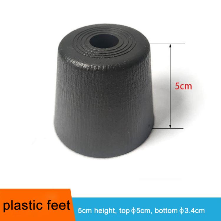 10pcs/Pack Furniture Plastic Support Feet Bed Frame Crossbeam Support Brackets, Size Height:5cm - Black