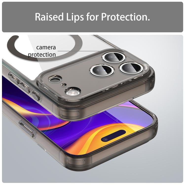 For iPhone 17 Pro Max PC Hybrid TPU Airbag Shockproof MagSafe Phone Case