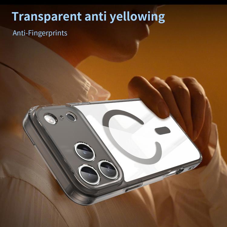 For iPhone 17 Pro Max PC Hybrid TPU Airbag Shockproof MagSafe Phone Case