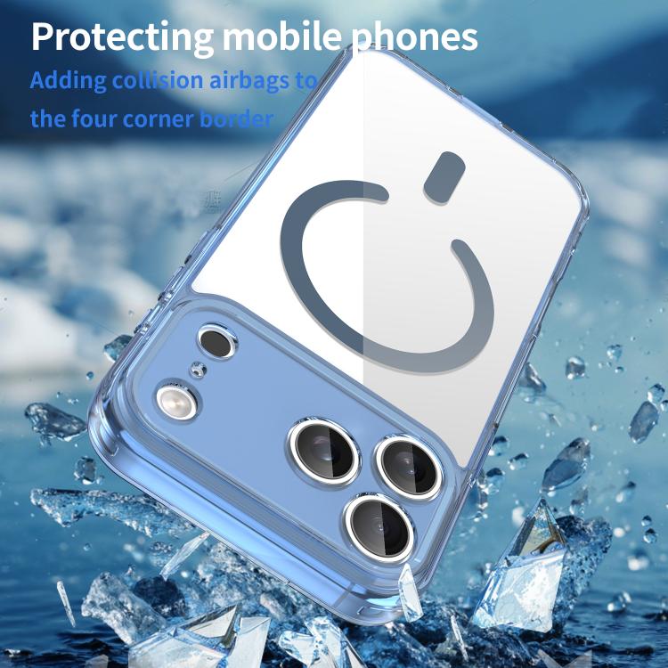 For iPhone 17 Pro Max PC Hybrid TPU Airbag Shockproof MagSafe Phone Case