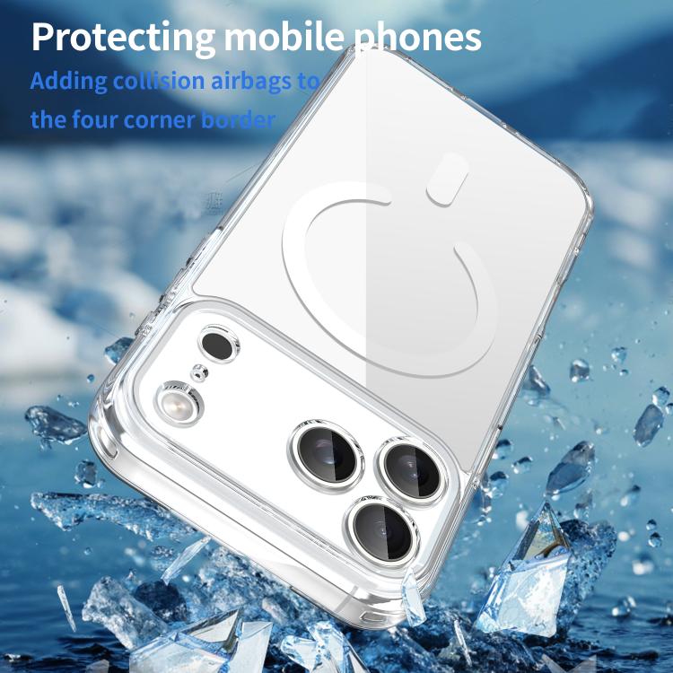 For iPhone 17 Pro Max PC Hybrid TPU Airbag Shockproof MagSafe Phone Case