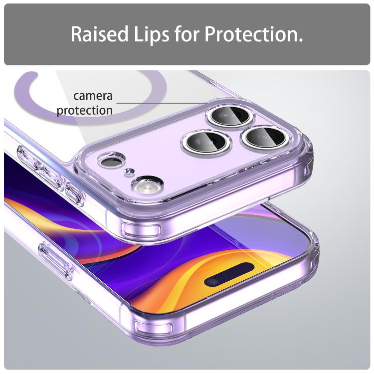 For iPhone 17 Pro Max PC Hybrid TPU Airbag Shockproof MagSafe Phone Case