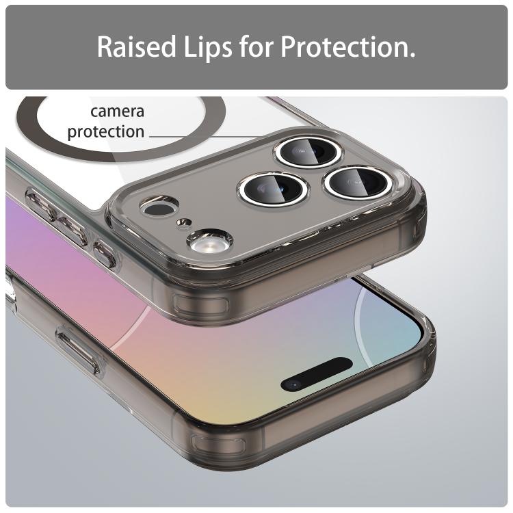 For iPhone 17 Pro PC Hybrid TPU Airbag Shockproof MagSafe Phone Case