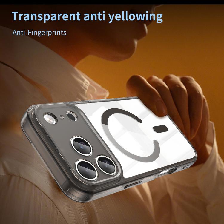 For iPhone 17 Pro PC Hybrid TPU Airbag Shockproof MagSafe Phone Case