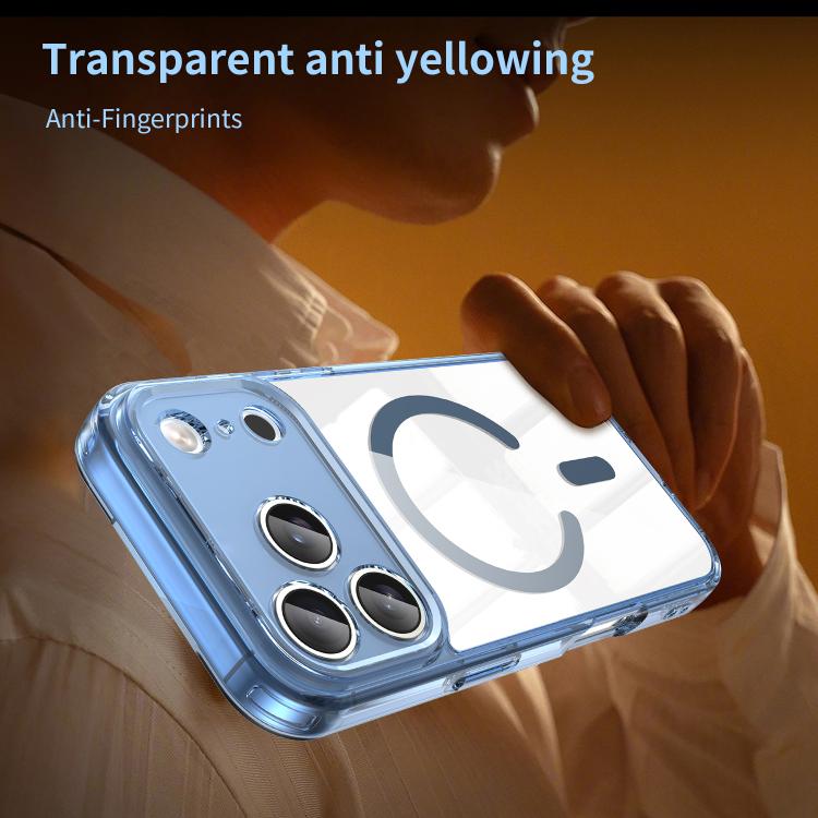 For iPhone 17 Pro PC Hybrid TPU Airbag Shockproof MagSafe Phone Case