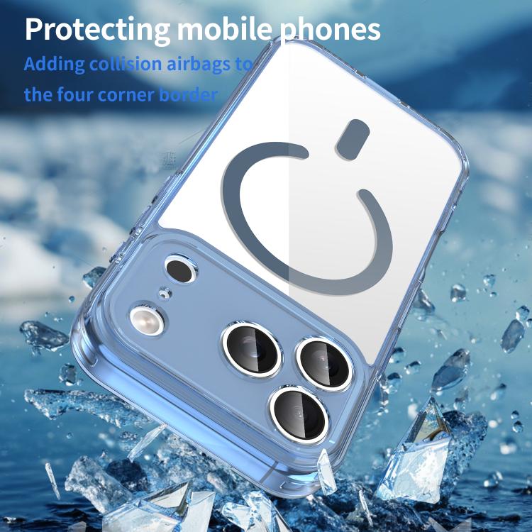 For iPhone 17 Pro PC Hybrid TPU Airbag Shockproof MagSafe Phone Case