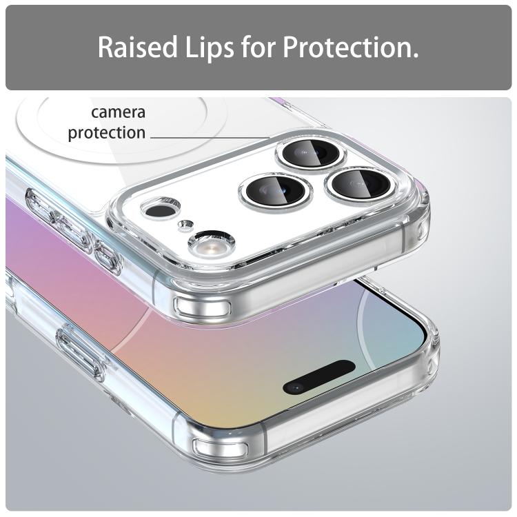 For iPhone 17 Pro PC Hybrid TPU Airbag Shockproof MagSafe Phone Case
