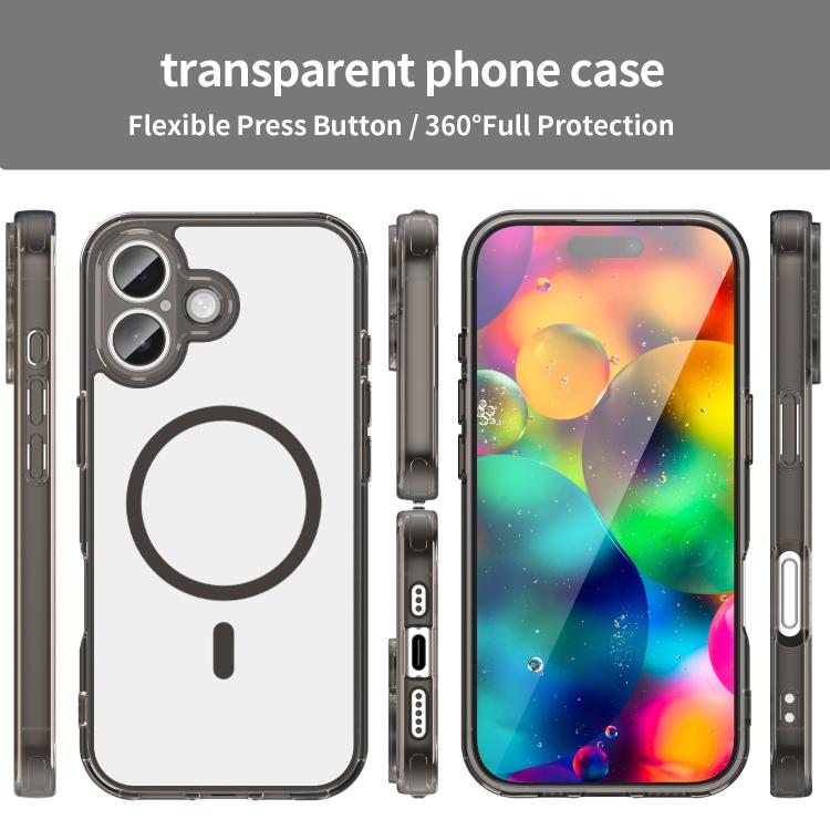 For iPhone 17 PC Hybrid TPU Airbag Shockproof MagSafe Phone Case