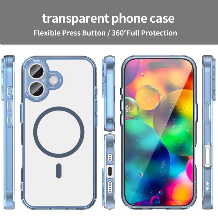 For iPhone 17 PC Hybrid TPU Airbag Shockproof MagSafe Phone Case