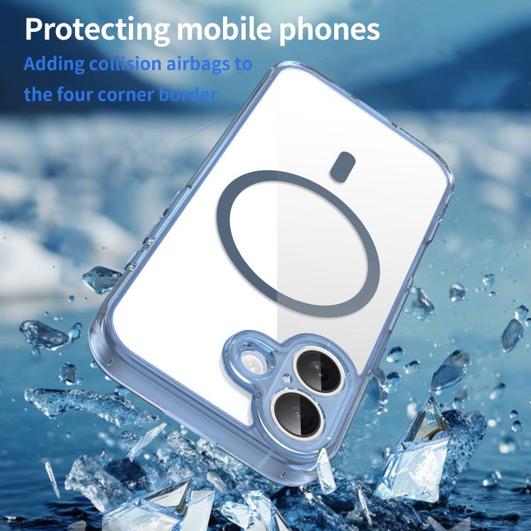 For iPhone 17 PC Hybrid TPU Airbag Shockproof MagSafe Phone Case