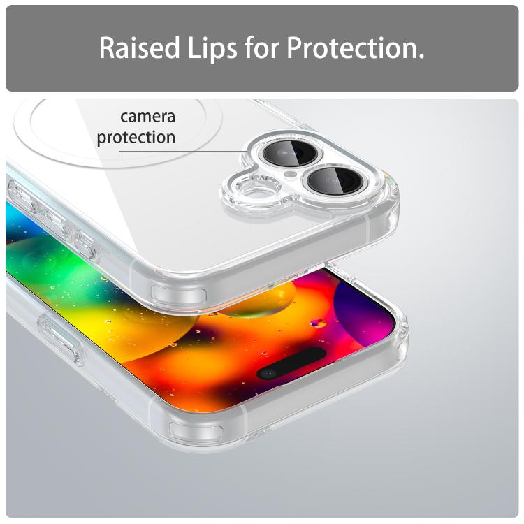For iPhone 17 PC Hybrid TPU Airbag Shockproof MagSafe Phone Case