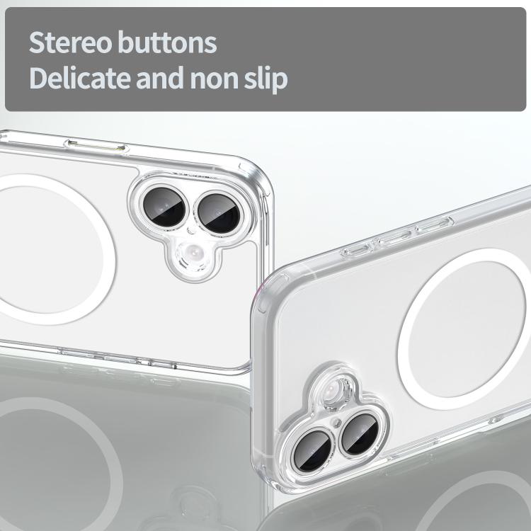 For iPhone 17 PC Hybrid TPU Airbag Shockproof MagSafe Phone Case