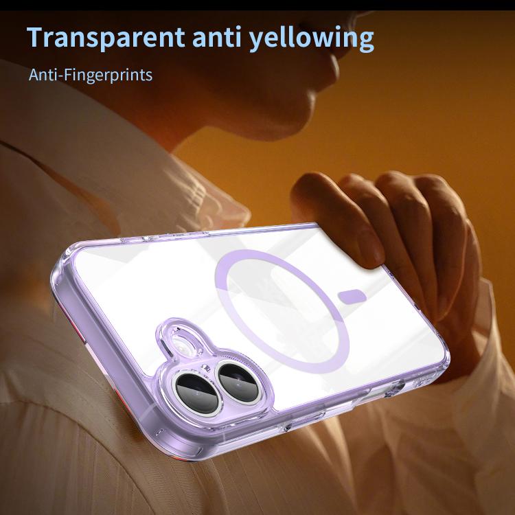 For iPhone 17 PC Hybrid TPU Airbag Shockproof MagSafe Phone Case