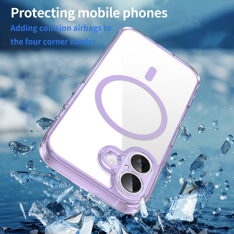 For iPhone 17 PC Hybrid TPU Airbag Shockproof MagSafe Phone Case
