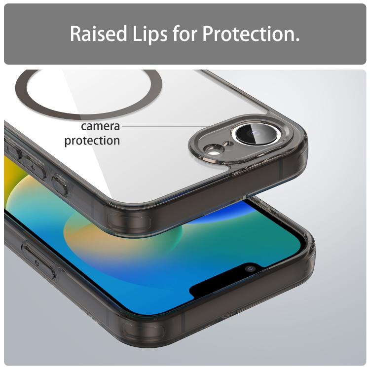 For iPhone 17e / 16e PC Hybrid TPU Airbag Shockproof MagSafe Phone Case