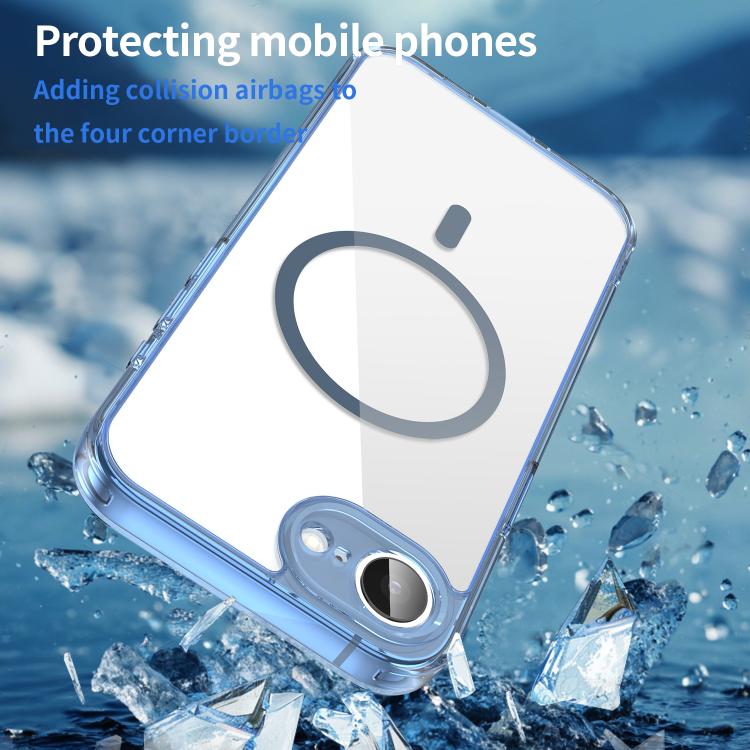 For iPhone 17e / 16e PC Hybrid TPU Airbag Shockproof MagSafe Phone Case