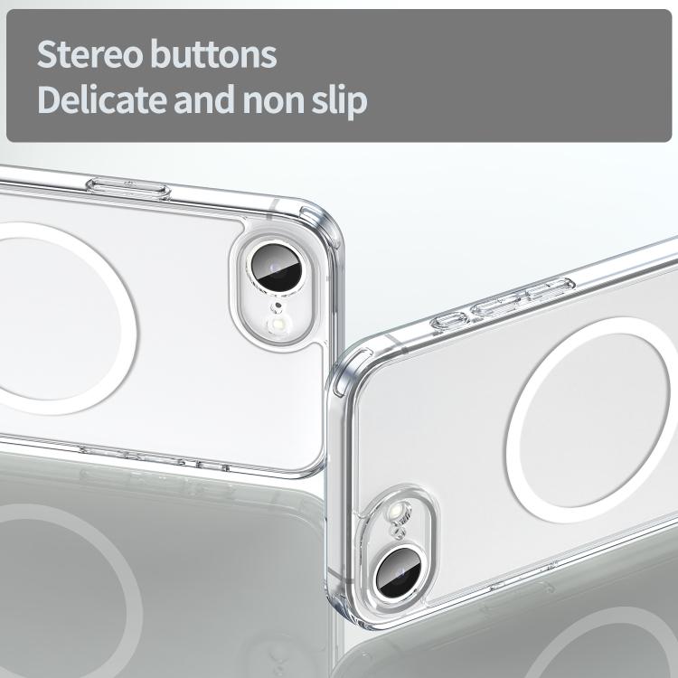 For iPhone 17e / 16e PC Hybrid TPU Airbag Shockproof MagSafe Phone Case