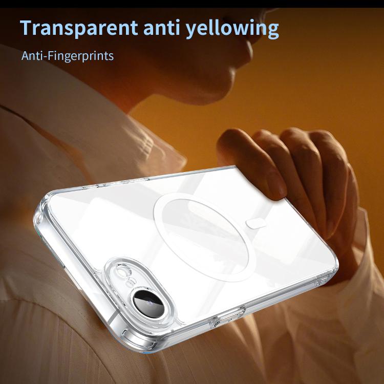 For iPhone 17e / 16e PC Hybrid TPU Airbag Shockproof MagSafe Phone Case