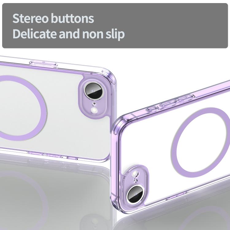 For iPhone 17e / 16e PC Hybrid TPU Airbag Shockproof MagSafe Phone Case